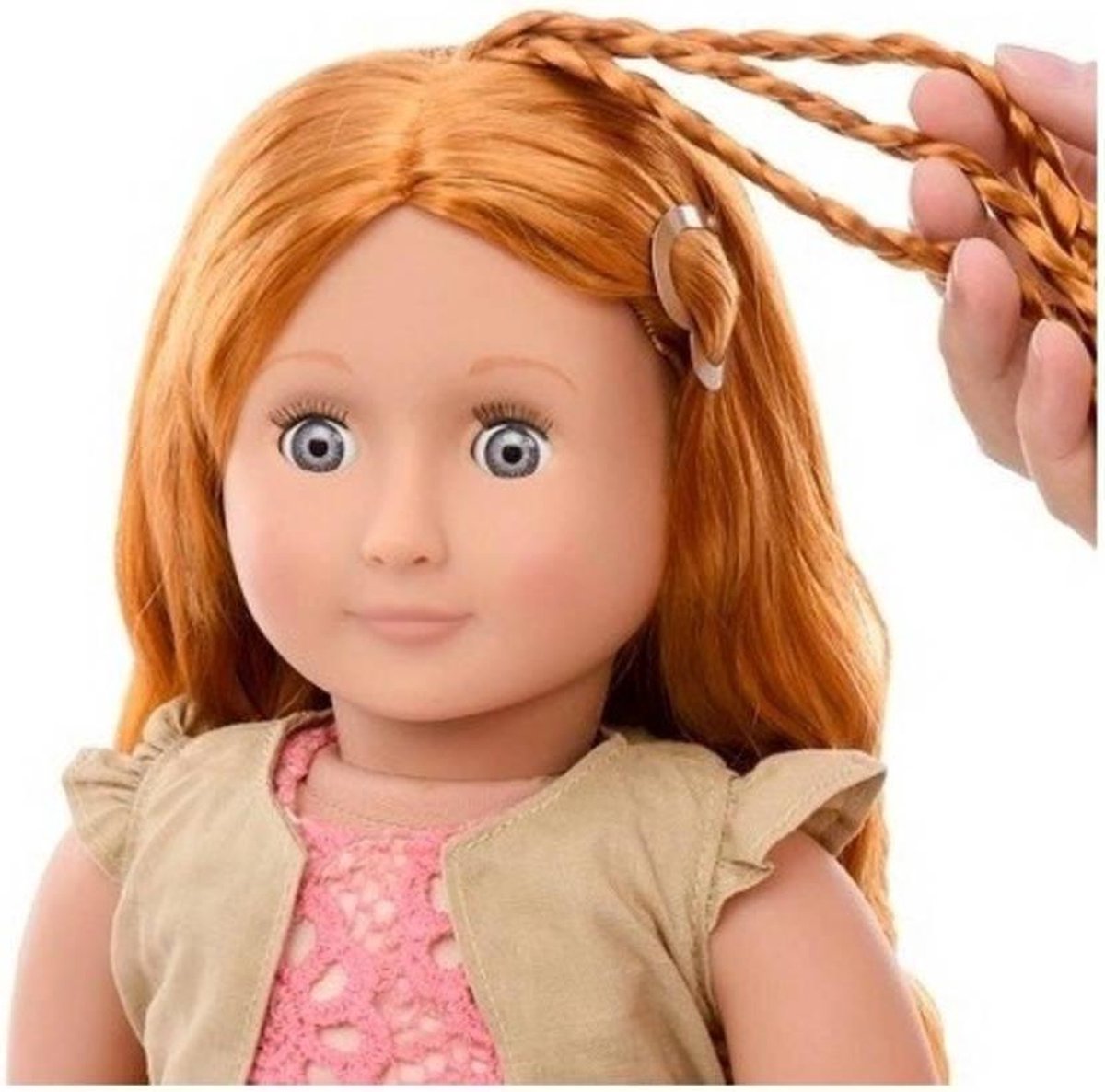 Muñeca Our Generation Halia Con Chaqueta De Piel 46cm Orig
