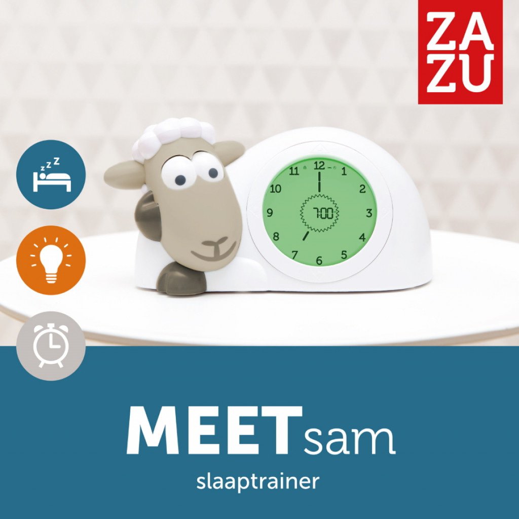 ZAZU - Slaapwekker Schaap - Sam Grijs - Slaaptrainers | Keekabuu