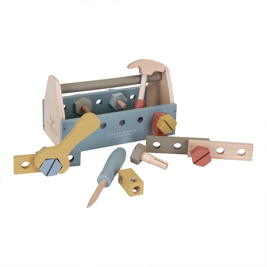 Little Dutch LD7078 Houten gereedschapskist FSC bij Little Dutch LD7078 Houten gereedschapskist FSC bij