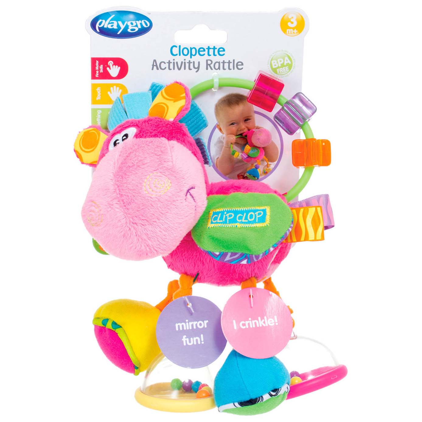 Playgro Monkey Rattle Playgro - Clopette activity rattle