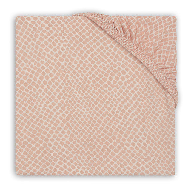 Jollein Hoeslaken Jersey - voor wiegen - Teddy Bear - 40/50x80 Jollein Hoeslaken Jersey - voor wiegen - Teddy Bear - 40/50x80